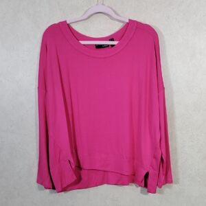 01581 Attitudes by Renee hot pink lightweight oversized sweater XL NEW
